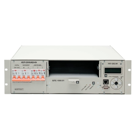 ИБП постоянного тока ИБЭП-220/48B-40A-1/2(1000)-3U-LAN СГЭП