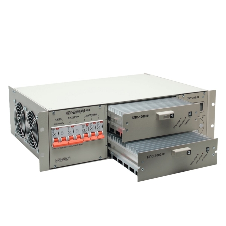 ИБП постоянного тока ИБЭП-220/48B-40A-1/2(1000)-3U-LAN СГЭП