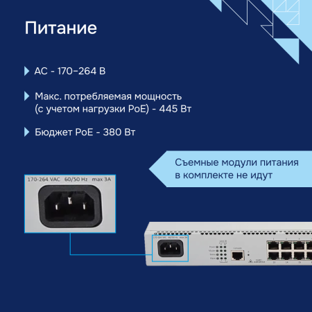 Коммутатор доступа PoE MES2324P СГЭП