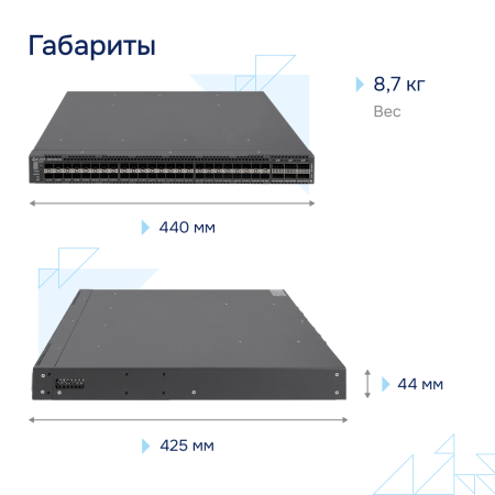 Коммутатор агрегации 10G MES5300-48 Eltex СГЭП