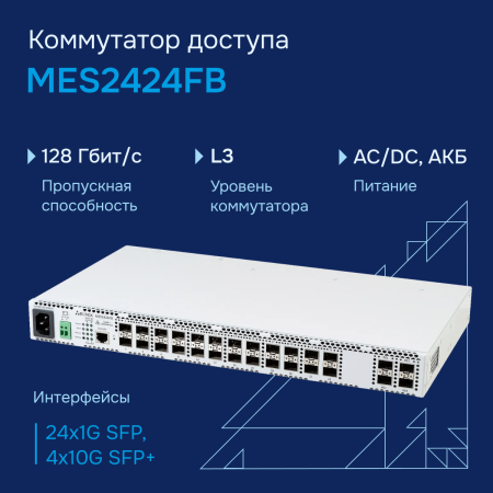 Коммутатор доступа 1GE MES2424FB Eltex СГЭП