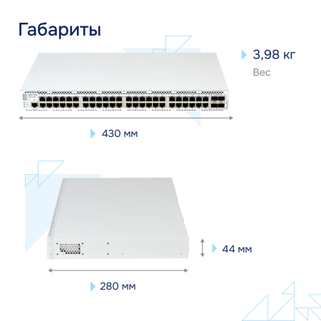 Коммутатор доступа 1GE MES2448 Eltex СГЭП