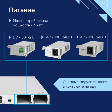 Коммутатор агрегации MES3300-48 Eltex СГЭП