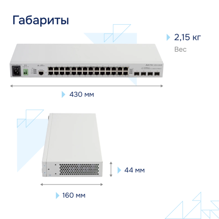 Коммутатор доступа MES1124MB Eltex СГЭП