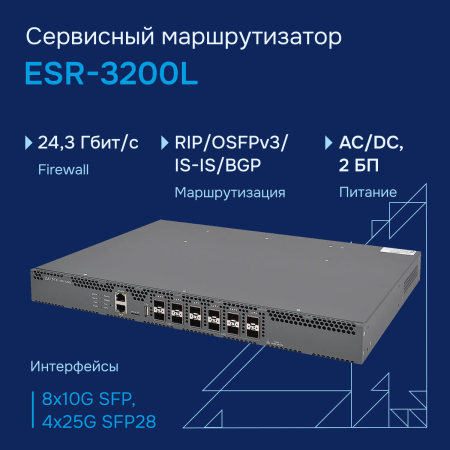 Сервисный маршрутизатор ESR-3200L Eltex СГЭП фото большое 1