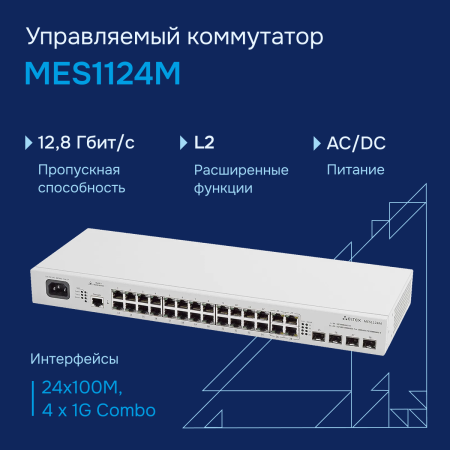 Коммутатор доступа MES1124M Eltex СГЭП