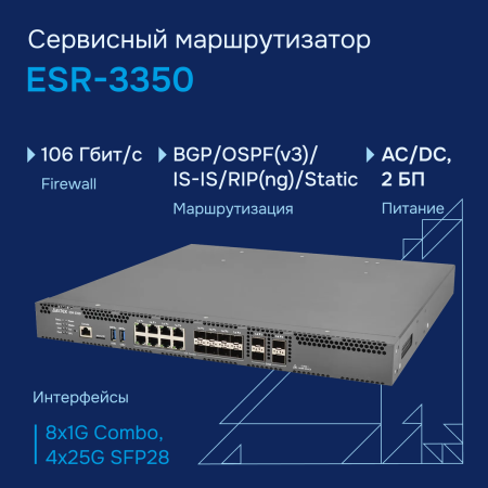 Сервисный маршрутизатор ESR-3350 Eltex СГЭП фото большое 1