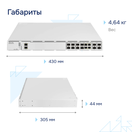 Коммутатор агрегации MES3300-08F Eltex СГЭП