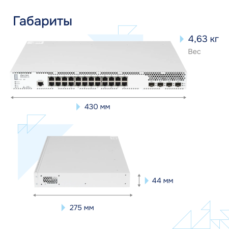 Коммутатор агрегации MES3400-24 Eltex СГЭП