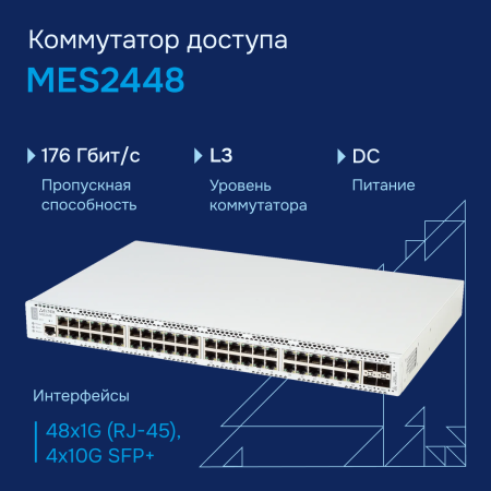 Коммутатор доступа 1GE MES2448 Eltex СГЭП